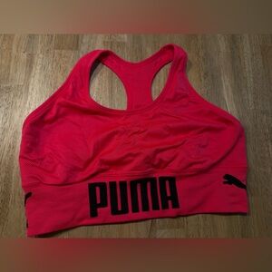 PUMA Orange Pink Sports Bra